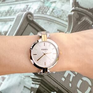 Fossil Kerrigan BQ3341 Three-Hand Two-Tone Stainless Steel Watch